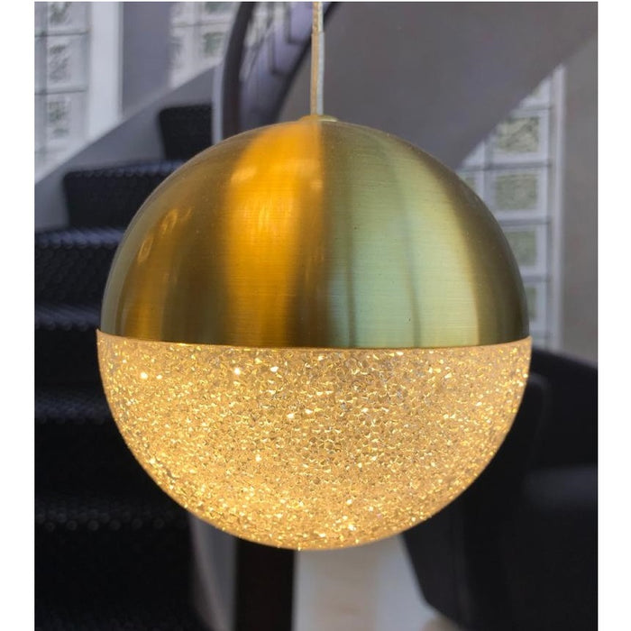 Matrix Mini LED Metal And Crystal Acrylic Ball Pendant Light - Lighting.co.za