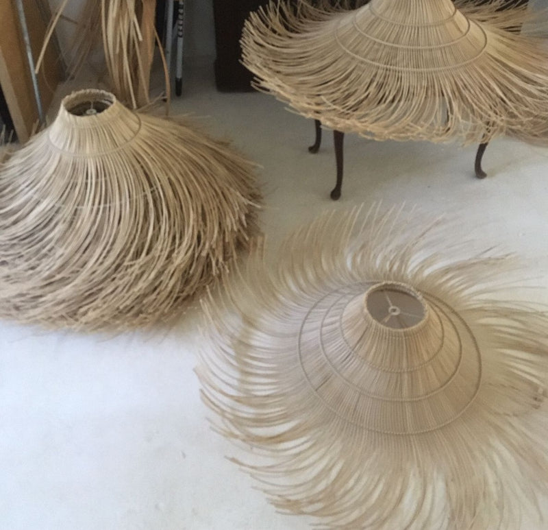 Tahiti Large Natural Rattan Flexi Cane Pendant Light - Lighting.co.za