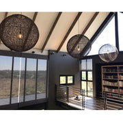 Abode Woven Resin String Ball Pendant Range Available In 3 Sizes - Lighting.co.za