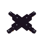 Pulse SLIM Track 3 Wire X Connector With Power Feed - Black Or White - Lighting.co.za
