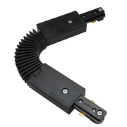 Track 3 Wire Flexi Connector With Power Feed - Black Or White - Lighting.co.za