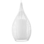 Razoni Black or White Bell Wire Pendant Light - Lighting.co.za