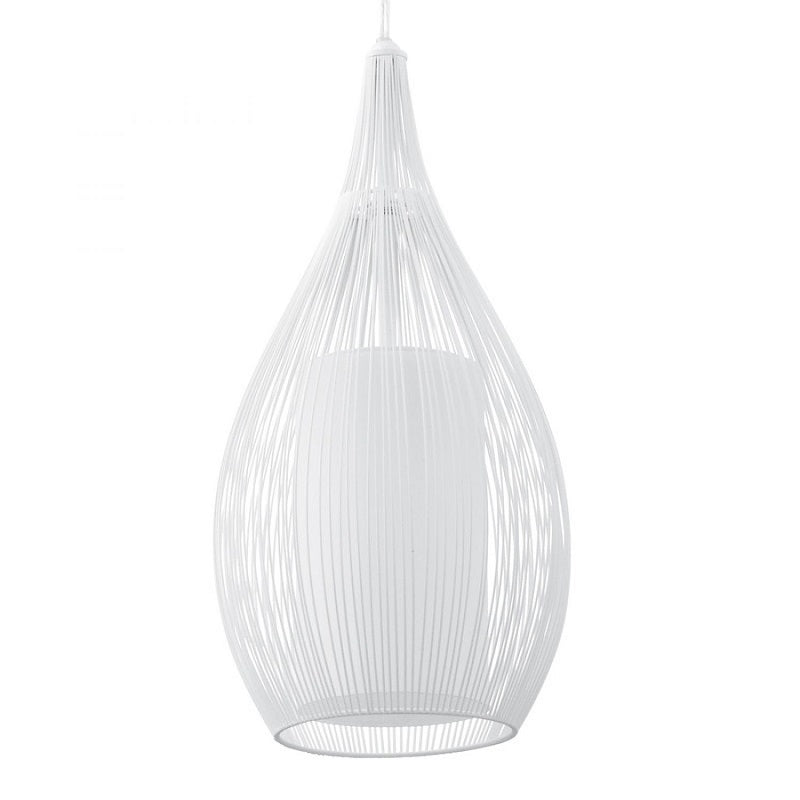 Razoni Black or White Bell Wire Pendant Light - Lighting.co.za