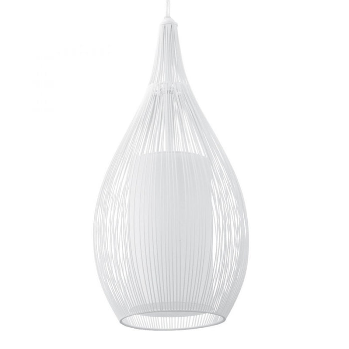 Razoni Black or White Bell Wire Pendant Light — Lighting.co.za