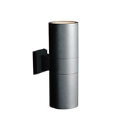 Astra Black | Silver Grey GU10 Round Up Down Facing Outdoor Wall Light - Lighting.co.za