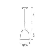 Azul Black | White with Wood Nordic Pendant Light - Lighting.co.za