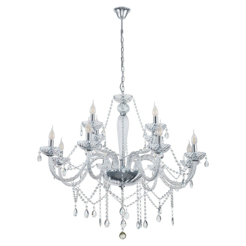 Basilano 8 | 12 | 18 Light Crystal Glass Chandelier - Lighting.co.za