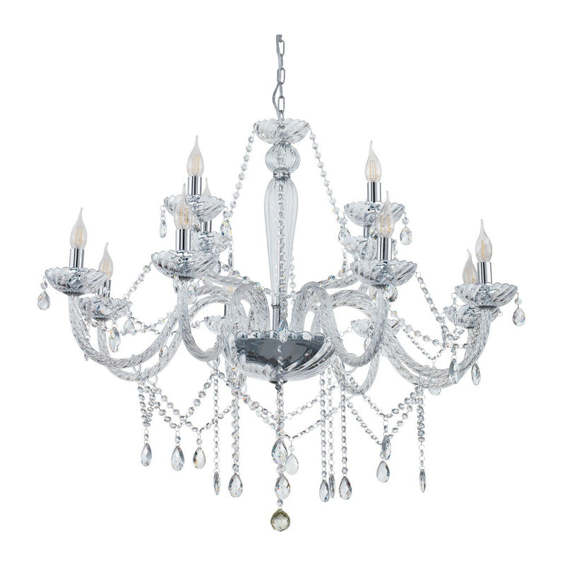 Basilano 8 | 12 | 18 Light Crystal Glass Chandelier - Lighting.co.za