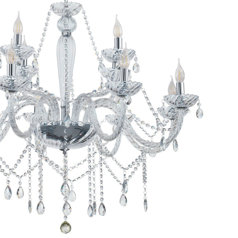Basilano 8 | 12 | 18 Light Crystal Glass Chandelier - Lighting.co.za