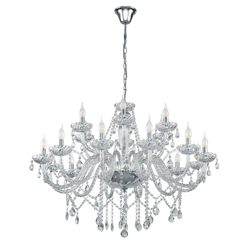 Basilano 8 | 12 | 18 Light Crystal Glass Chandelier - Lighting.co.za