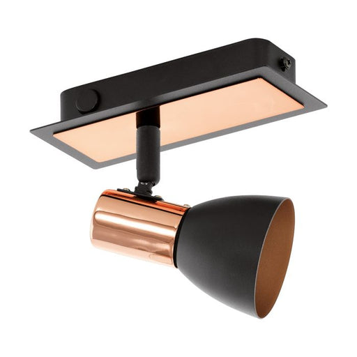 Barnham Adjustable GU10 Black Copper 1L Spotlight - Lighting.co.za