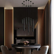 Bells White | Black Tube Pendant Light 3 Sizes - Lighting.co.za