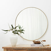 Bethany Gold or Black Round Wall Mirror 3 Sizes - Lighting.co.za