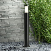 Fumagalli Carlo LED Black Outdoor Bollard Light 2 Sizes - Lighting.co.za