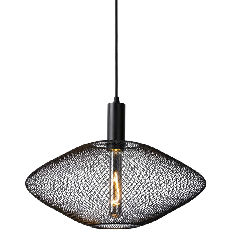 Sloan Black | Gold Wire Mesh Pendant Light - Lighting.co.za