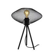 Sloan Black | Gold Wire Mesh Tripod Table Lamp - Lighting.co.za