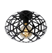 Nest Black | Gold Wire Geo Grid Ceiling Light - Lighting.co.za