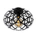 Nest Black | Gold Wire Geo Grid Ceiling Light - Lighting.co.za