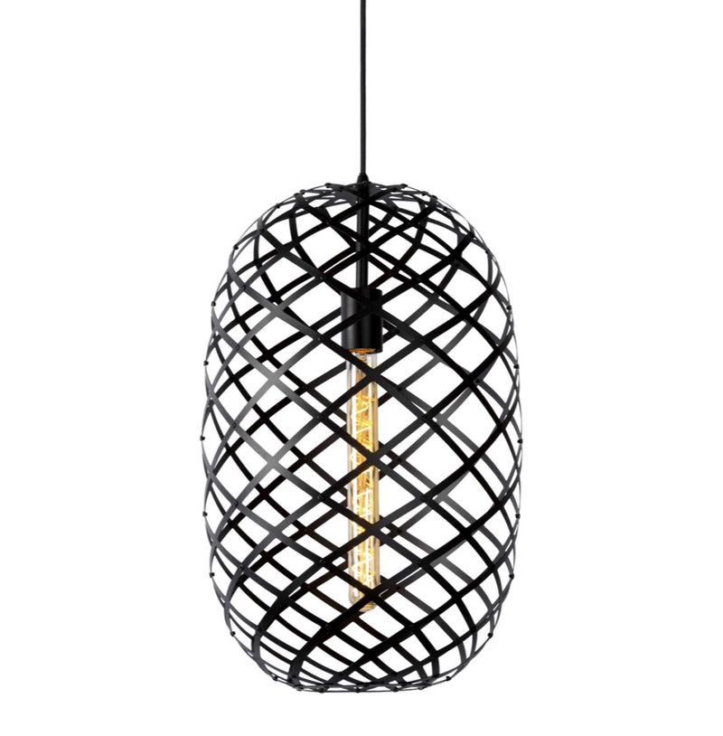 Nest Black | Gold Wire Geo Grid Pendant Light - Lighting.co.za