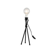 Luna Black or White tripod Table Lamp BASE ONLY - Lighting.co.za