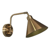Madrid Brass Look Funnel Wall Light - Lighting.co.za