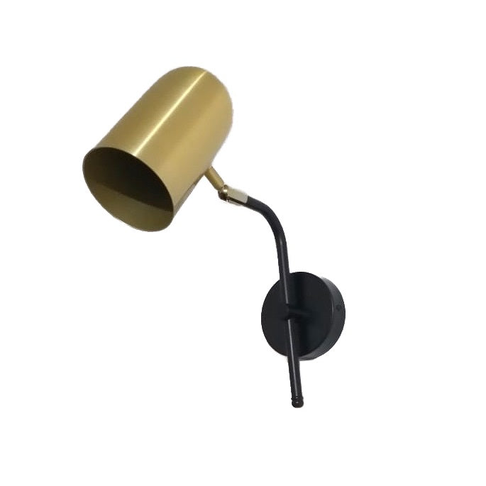 Calypso Black and Brass Look Wall Light - Lighting.co.za