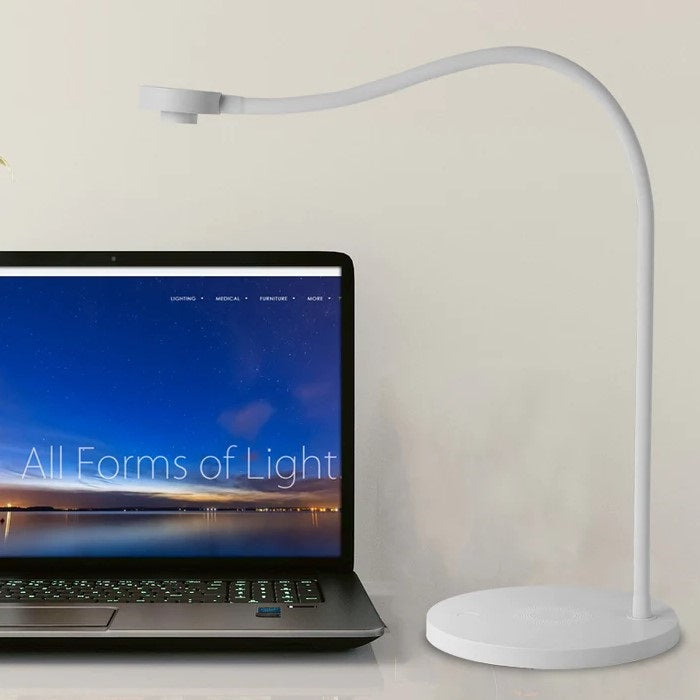 Camera LED Black or White Rechargeable Desk Lamp - Lighting.co.za