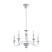 Caposile 3 | 5 Light White Chandelier - Lighting.co.za