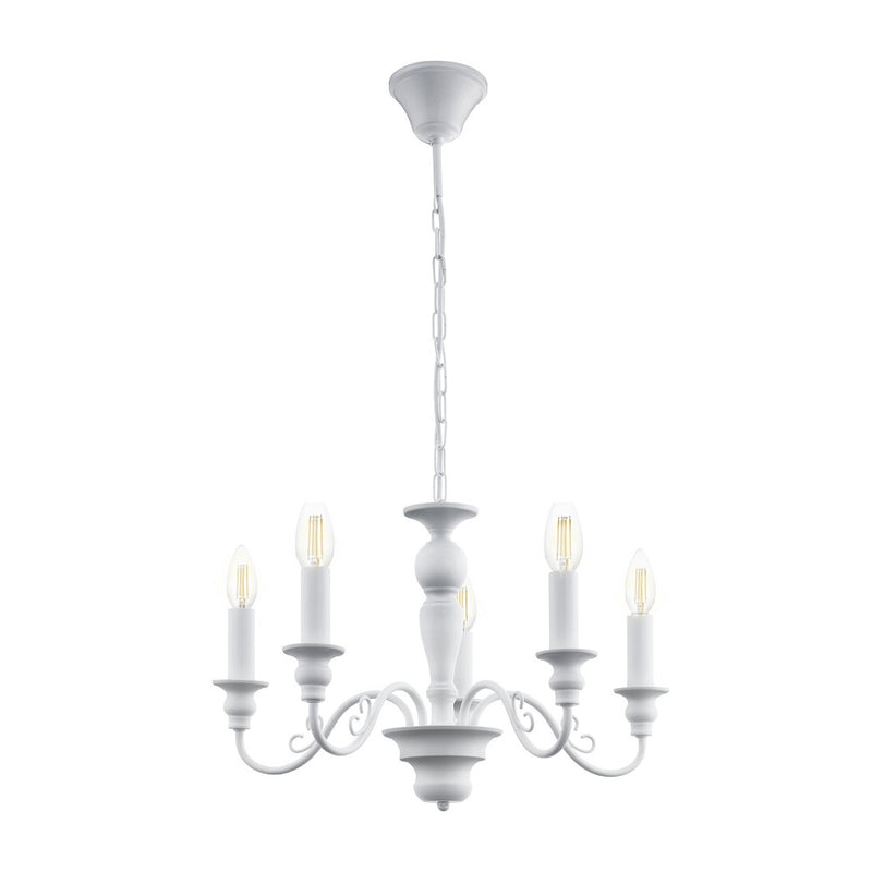 Caposile 3 | 5 Light White Chandelier - Lighting.co.za