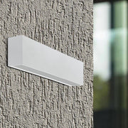 Capri 6 Watt LED Black | White Down Only Outdoor Wall Light - Lighting.co.za