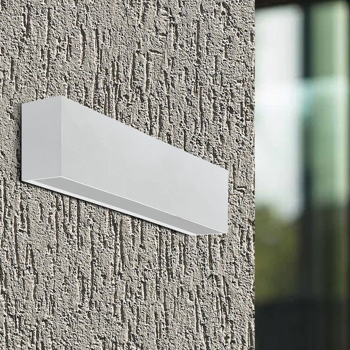 Capri 6 Watt LED Black | White Down Only Outdoor Wall Light - Lighting.co.za