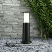 Fumagalli Carlo LED Black Outdoor Bollard Light 2 Sizes - Lighting.co.za