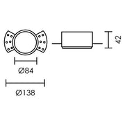 Citterio Rimless Anti-Glare Recessed 84mm Downlight - Lighting.co.za
