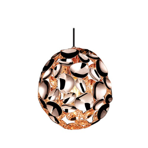 Minje 8 Light White Copper Chrome Cluster Pendant Light - Lighting.co.za