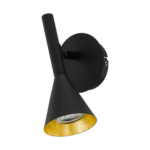 Cortaderas Adjustable Black Gold 1L Spotlight - Lighting.co.za