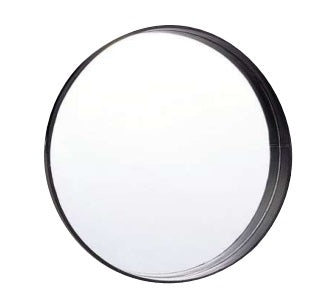 Ariana Round Black Deep Set Wall Mirror 3 Sizes - Lighting.co.za