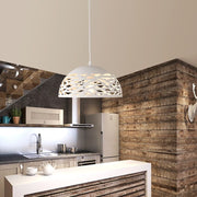 Floro White Facet Dome Pendant Light - Lighting.co.za