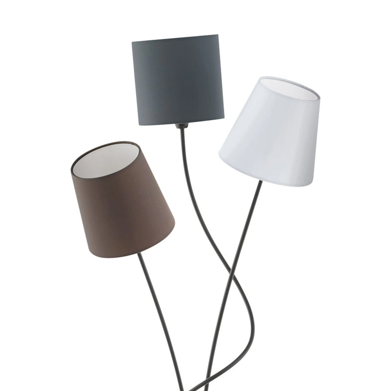 Maronda Black Three Shade Floor Lamp - Lighting.co.za