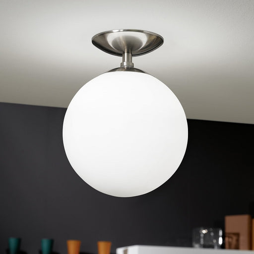 Rondo White Opal Glass Ball Ceiling Light - Lighting.co.za