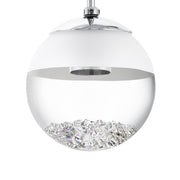 Montefio White and Clear Glass 1 | 3 Light LED Pendant Light - Lighting.co.za