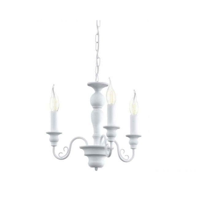 Caposile 3 | 5 Light White Chandelier - Lighting.co.za