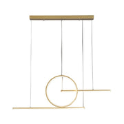 Pendulum Black Or Gold LED Linear Pendant Light - Lighting.co.za