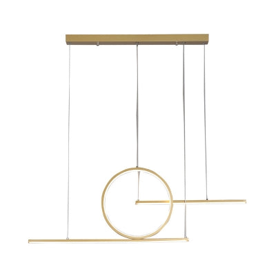 Pendulum Black Or Gold LED Linear Pendant Light - Lighting.co.za