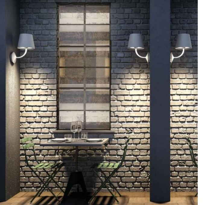 Flute White Shade LED Outdoor or Bathroom Wall Light - Lighting.co.za