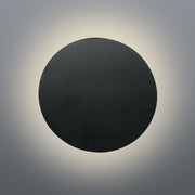 Focal Round Backlit LED Black or White Outdoor Wall Light - Lighting.co.za