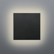 Focal Square Backlit LED Black or White Outdoor Wall Light - Lighting.co.za