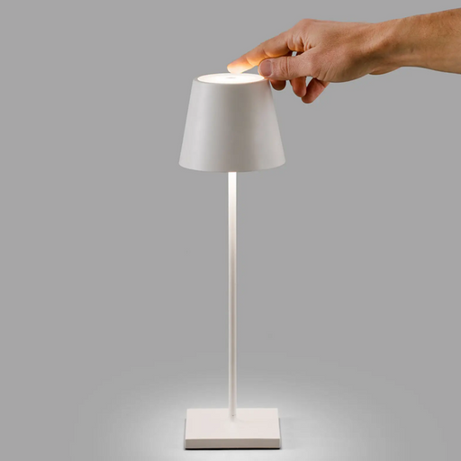 Fontana Smooth Shade Black | White Rechargeable Table Lamp - Lighting.co.za