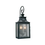 Forged Large Black Lantern Outdoor Wall Light - Lighting.co.za