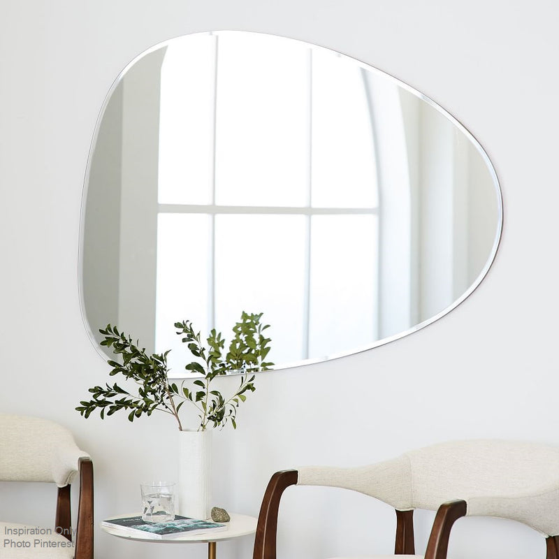 Pond Organic Frameless Wall Mirror 2 Sizes - Lighting.co.za