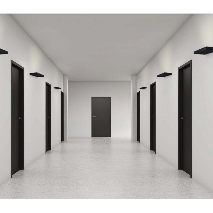 Fullhouse Black | White Uplight Spazio LED Wall Light 2 Sizes - Lighting.co.za